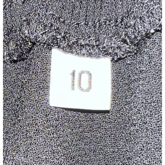 Black Floral 2 Tier Ruffle Hem Skirt With Elastic Waistband Size 10 Unique - Picture 6 of 9